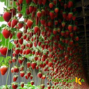 Клубника ампельная Анастасия купить по цене от 370р. в интернет-магазине «Посадика» с доставкой почтой в в Родникие и по всей России – [изображение №1].